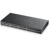 Zyxel GS1920-48V2 Gestionado Gigabit Ethernet (10/100/1000) Negro, Interruptor/Conmutador negro, Gestionado, Gigabit Ethernet (10/100/1000), Montaje en rack