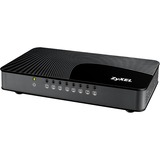 Zyxel GS-108S v2 No administrado Gigabit Ethernet (10/100/1000) Negro, Interruptor/Conmutador antracita/Negro, No administrado, Gigabit Ethernet (10/100/1000)