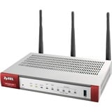 Zyxel USG20W-VPN-EU0101F router inalámbrico Gigabit Ethernet Doble banda (2,4 GHz / 5 GHz) 4G Gris, Rojo, Cortafuegos Wi-Fi 5 (802.11ac), Doble banda (2,4 GHz / 5 GHz), Ethernet, 4G, Gris, Rojo, Enrutador portátil