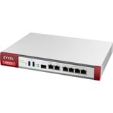Zyxel USG Flex 200 cortafuegos (hardware) 1800 Mbit/s 1800 Mbit/s, 450 Mbit/s, 100 Gbit/s, 60 transacciones por segundo, 45,38 BTU/h, 529688,2 h