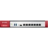 Zyxel USG Flex 500 cortafuegos (hardware) 1U 2300 Mbit/s 2300 Mbit/s, 810 Mbit/s, 82,23 BTU/h, 41,5 dB, 529688 h, DCC, CE, C-Tick, LVD
