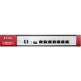 Zyxel USG Flex 500 cortafuegos (hardware) 1U 2300 Mbit/s 2300 Mbit/s, 810 Mbit/s, 82,23 BTU/h, 41,5 dB, 529688 h, DCC, CE, C-Tick, LVD