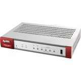 Zyxel ZyWALL USG20-VPN-EU0101F router Gigabit Ethernet Gris, Rojo, Cortafuegos plateado/Rojo, Ethernet WAN, Gigabit Ethernet, Gris, Rojo