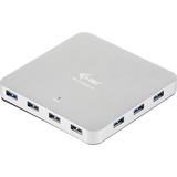 i-tec Metal Superspeed USB 3.0 10-Port Hub, Hub USB USB 3.2 Gen 1 (3.1 Gen 1) Type-A, USB 3.2 Gen 1 (3.1 Gen 1) Type-A, 5000 Mbit/s, Plata, Aluminio, 100 - 240 V