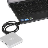 i-tec Metal Superspeed USB 3.0 4-Port Hub, Hub USB USB 3.2 Gen 1 (3.1 Gen 1) Type-A, USB 3.2 Gen 1 (3.1 Gen 1) Type-A, 5000 Mbit/s, Plata, Metal, 0,9 m