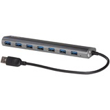 i-tec Metal Superspeed USB 3.0 7-Port Hub, Hub USB USB 3.2 Gen 1 (3.1 Gen 1) Type-A, USB 3.2 Gen 1 (3.1 Gen 1) Type-A, 5000 Mbit/s, Plata, Metal, Corriente alterna
