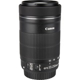 Canon 8546B001 lente de cámara SLR Objetivo telefoto zoom Negro, Objetivos negro, Objetivo telefoto zoom, 15/12, 55 - 250 mm, Estabilizador de imagen, Canon EF-S