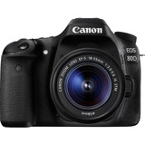 Canon EOS 80D + EF-S 18-55 IS STM Juego de cámara SLR 24,2 MP CMOS 6000 x 4000 Pixeles Negro, Cámara digital negro, 24,2 MP, 6000 x 4000 Pixeles, CMOS, Full HD, 650 g, Negro