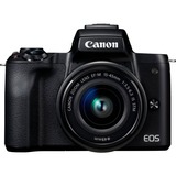 Canon EOS M50 + EF-M 15-45mm IS STM MILC 24,1 MP CMOS 6000 x 4000 Pixeles Negro, Cámara digital negro, 24,1 MP, 6000 x 4000 Pixeles, CMOS, 4K Ultra HD, Pantalla táctil, Negro