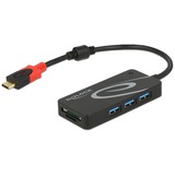 DeLOCK HUB USB 3.0 USB Type-C > 3 Port extern USB 3.2 Gen 1 (3.1 Gen 1) Type-C 5000 Mbit/s Negro negro, USB 3.2 Gen 1 (3.1 Gen 1) Type-C, USB 3.2 Gen 1 (3.1 Gen 1) Type-A, MMC, MMC Mobile, MMCmicro, MicroSD (TransFlash), MicroSDHC, MicroSDXC, MiniSD, MiniSDHC, RS-MMC,..., 5000 Mbit/s, Negro, 5 V