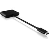 ICY BOX IB-CR301-C3 lector de tarjeta USB 3.2 Gen 1 (3.1 Gen 1) Type-C Negro, Lector de tarjetas negro, CF, MicroSD (TransFlash), MicroSDHC, MicroSDXC, SD, SDHC, SDXC, Negro, 5000 Mbit/s, Aluminio, 2 GB, USB 3.2 Gen 1 (3.1 Gen 1) Type-C