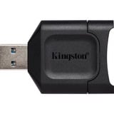 Kingston MobileLite Plus lector de tarjeta USB 3.2 Gen 1 (3.1 Gen 1) Type-A Negro, Lector de tarjetas negro, SD, Negro, Windows 10, Windows 8.1, Windows 8, Mac OS X v. 10.10.x+, Linux v.2.6.x+, Chrome OS, USB 3.2 Gen 1 (3.1 Gen 1) Type-A, 0 - 60 °C, -20 - 70 °C