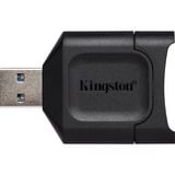 Kingston MobileLite Plus lector de tarjeta USB 3.2 Gen 1 (3.1 Gen 1) Type-A Negro, Lector de tarjetas negro, SD, Negro, Windows 10, Windows 8.1, Windows 8, Mac OS X v. 10.10.x+, Linux v.2.6.x+, Chrome OS, USB 3.2 Gen 1 (3.1 Gen 1) Type-A, 0 - 60 °C, -20 - 70 °C