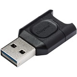 Kingston MobileLite Plus lector de tarjeta USB 3.2 Gen 1 (3.1 Gen 1) Type-A Negro, Lector de tarjetas negro, MicroSD (TransFlash), Negro, Windows 10, Windows 8.1, Windows 8, Mac OS X v. 10.10.x+, Linux v.2.6.x+, Chrome OS, USB 3.2 Gen 1 (3.1 Gen 1) Type-A, 0 - 60 °C, -20 - 70 °C