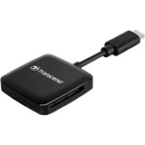 Transcend RDC3 lector de tarjeta USB 3.2 Gen 1 (3.1 Gen 1) Type-C Negro, Lector de tarjetas negro, MicroSDHC, MicroSDXC, SDHC, SDXC, Negro, CE/FCC/BSMI/KC/RCM/EAC, USB 3.2 Gen 1 (3.1 Gen 1) Type-C, 0 - 70 °C, 40,8 mm