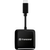 Transcend RDC3 lector de tarjeta USB 3.2 Gen 1 (3.1 Gen 1) Type-C Negro, Lector de tarjetas negro, MicroSDHC, MicroSDXC, SDHC, SDXC, Negro, CE/FCC/BSMI/KC/RCM/EAC, USB 3.2 Gen 1 (3.1 Gen 1) Type-C, 0 - 70 °C, 40,8 mm