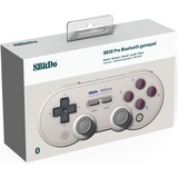 8BitDo SN30 Pro G Classic Gris Bluetooth/USB Gamepad Analógico/Digital Android, Nintendo Switch, PC gris, Gamepad, Android, Nintendo Switch, PC, Botón Seleccionar, Botón de arranque, Analógico/Digital, Inalámbrico y alámbrico, Bluetooth/USB