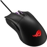 ASUS ROG Gladius II Core ratón mano derecha USB tipo A Óptico 6200 DPI, Ratones para gaming negro, mano derecha, Óptico, USB tipo A, 6200 DPI, Negro