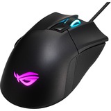 ASUS ROG Gladius II Core ratón mano derecha USB tipo A Óptico 6200 DPI, Ratones para gaming negro, mano derecha, Óptico, USB tipo A, 6200 DPI, Negro