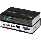 ATEN Extensor KVM Cat 5 VGA USB (1280 x 1024 a 150m), Switch KVM negro/Plateado, Transmisor y receptor, Alámbrico, 150 m, Cat5e, 1920 x 1200, 1600 x 1200, 1280 x 1024, Negro, Gris