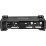 ATEN Switch KVMP™ DVI/Audio USB de 2 puertos negro, 1920 x 1200 Pixeles, WUXGA, 3,78 W, Negro, Minorista