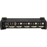 ATEN Switch KVMP™ DVI/Audio USB de 4 puertos 1920 x 1200 Pixeles, WUXGA, 4,8 W, Negro