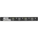 ATEN Switch KVMP™ DVI/Audio dual link/dual display USB de 4 puertos, DVI Switch  2560 x 1600 Pixeles, WQXGA, Montaje en rack, 12,19 W, 1U, Negro