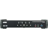 ATEN Switch KVMP™ DisplayPort 4K MST USB 3.0 de 4 puertos (cables incluidos) 4096 x 2160 Pixeles, 4K Ultra HD, 4,89 W, Negro