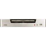 ATEN Switch KVMP™ HDMI/Audio USB de 4 puertos plateado/Negro, 1920 x 1200 Pixeles, WUXGA, 3,62 W, Negro