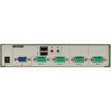 ATEN Switch KVM VGA/Audio USB de 4 puertos plateado, QXGA, 0,177 W, Gris