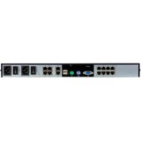 ATEN Switch KVM por IP multi-interfaz Cat 5 de 8 puertos de 1 consola local y 1 consola remota con Virtual Media (1920 x 1200) 1920 x 1200 Pixeles, Ethernet, 1U, Negro