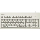 CHERRY G80-3000 teclado Universal USB QWERTY Inglés de EE. UU. Gris beige, Completo (100%), Alámbrico, USB, Interruptor mecánico, QWERTY, Gris