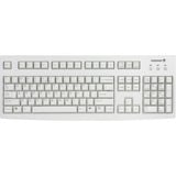 CHERRY G83-6104 teclado Universal USB QWERTY Inglés de EE. UU. Gris beige, Completo (100%), Alámbrico, USB, QWERTY, Gris