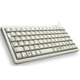 CHERRY G84-4100 teclado USB QWERTY Inglés de EE. UU. Gris blanco, Mini, Alámbrico, USB, QWERTY, Gris