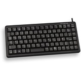 CHERRY G84-4100 teclado USB QWERTY Inglés de EE. UU. Negro negro, Mini, Alámbrico, USB, QWERTY, Negro