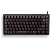 CHERRY G84-4100 teclado USB QWERTY Inglés de EE. UU. Negro negro, Mini, Alámbrico, USB, QWERTY, Negro