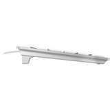 CHERRY KC 6000 SLIM FOR MAC teclado Oficina USB QWERTY Inglés de EE. UU. Plata plateado/blanco, Completo (100%), Alámbrico, USB, QWERTY, Plata