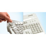 CHERRY WetEx Cubierta de teclado, Película protectora transparente, Cubierta de teclado, 0,25 mm, Transparente