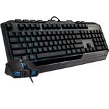 Cooler Master Gaming Devastator 3 Plus teclado USB QWERTZ Alemán Negro, Juego de escritorio negro, USB, Interruptor mecánico, QWERTZ, LED RGB, Negro, Ratón incluido