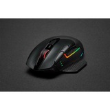 Corsair DARK CORE RGB PRO ratón mano derecha RF Wireless + Bluetooth + USB Type-A Óptico 18000 DPI, Ratones para gaming negro, mano derecha, Óptico, RF Wireless + Bluetooth + USB Type-A, 18000 DPI, Negro