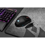 Corsair DARK CORE RGB PRO ratón mano derecha RF Wireless + Bluetooth + USB Type-A Óptico 18000 DPI, Ratones para gaming negro, mano derecha, Óptico, RF Wireless + Bluetooth + USB Type-A, 18000 DPI, Negro