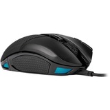 Corsair Nightsword RGB ratón mano derecha USB tipo A Óptico 18000 DPI, Ratones para gaming negro, mano derecha, Óptico, USB tipo A, 18000 DPI, Negro