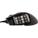 Corsair Scimitar RGB Elite ratón mano derecha USB tipo A Óptico 18000 DPI, Ratones para gaming negro, mano derecha, Óptico, USB tipo A, 18000 DPI, Negro