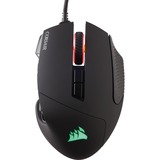 Corsair Scimitar RGB Elite ratón mano derecha USB tipo A Óptico 18000 DPI, Ratones para gaming negro, mano derecha, Óptico, USB tipo A, 18000 DPI, Negro