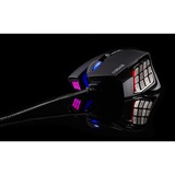 Corsair Scimitar RGB Elite ratón mano derecha USB tipo A Óptico 18000 DPI, Ratones para gaming negro, mano derecha, Óptico, USB tipo A, 18000 DPI, Negro
