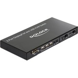 DeLOCK 11367 interruptor KVM Negro, Switch KVM negro, 1920 x 1080 Pixeles, Negro