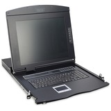 Digitus Consola modular con TFT de 17" (48,3 cm), KVM Cat.5 de 16 puertos y panel táctil, teclado alemán, Switch KVM 3 cm), KVM Cat.5 de 16 puertos y panel táctil, teclado alemán, 43,2 cm (17"), 1280 x 1024 Pixeles, 1000:1, TFT, 16,78 millones de colores, Cat 5