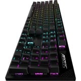 GIGABYTE AORUS K1 teclado Juego USB QWERTY Inglés Negro, Teclado para gaming negro, Alámbrico, USB, Interruptor mecánico, QWERTY, LED RGB, Negro