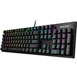 GIGABYTE AORUS K1 teclado USB Negro, Teclado para gaming negro, Completo (100%), USB, Interruptor mecánico, LED RGB, Negro