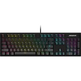 GIGABYTE AORUS K1 teclado USB Negro, Teclado para gaming negro, Completo (100%), USB, Interruptor mecánico, LED RGB, Negro